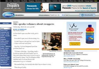 The Columbus Dispatch : Site Speaks Volumes About Swappers